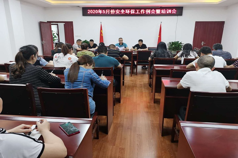 BG大游集团召开5月份安全环保工作例会暨培训会